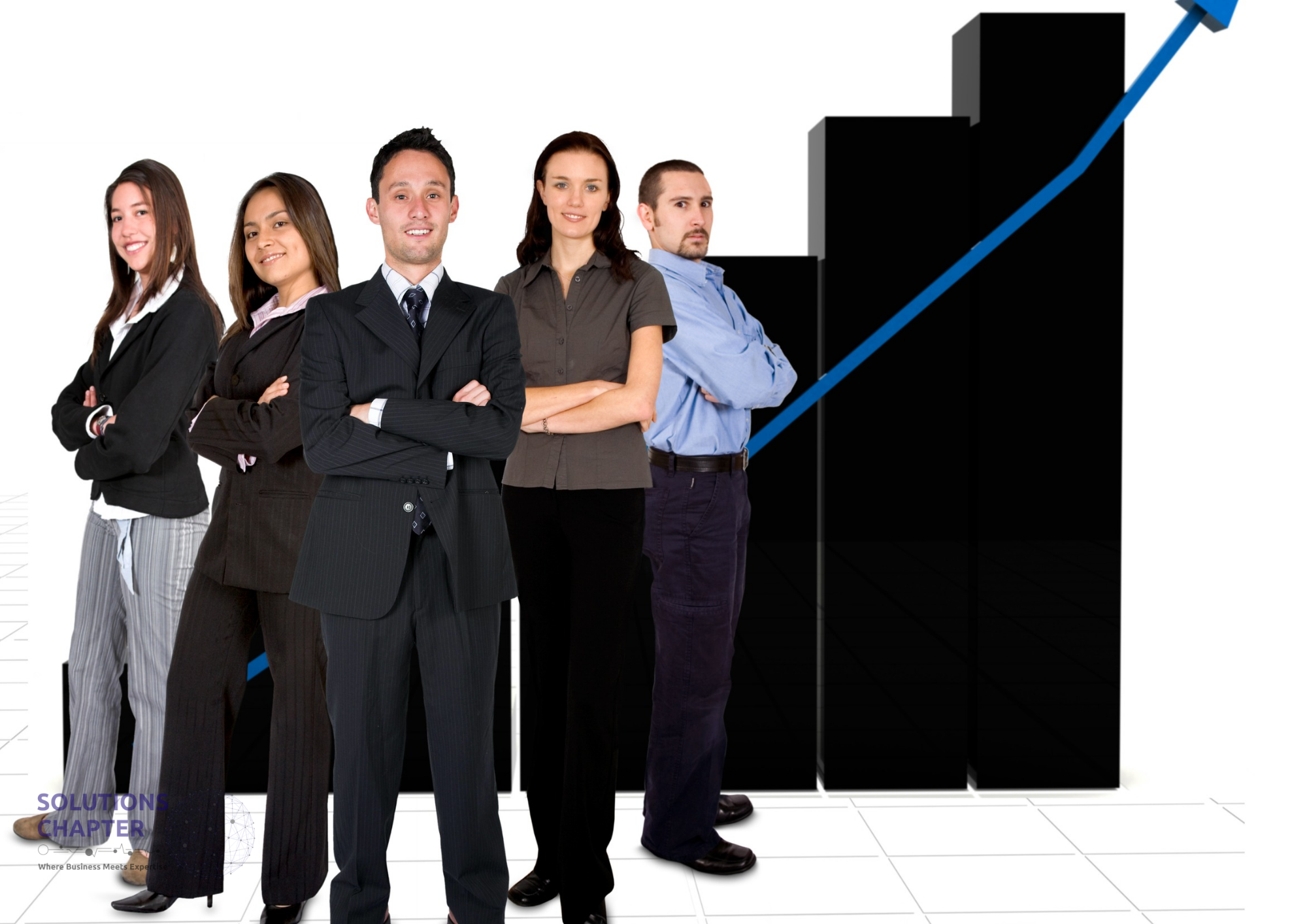 Alt text: all in one business platform dashboard with modules and business analytics