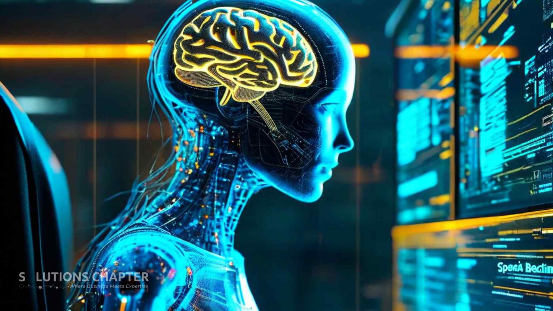 A professional's hand reaching for a holographic 